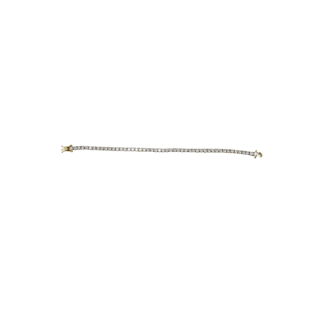 Classic Tennis Bracelet 3mm - Gold